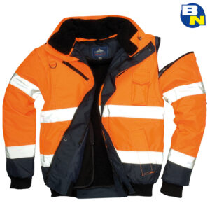 Abbigliamento Pro bomber bicolore alta visibilità arancio