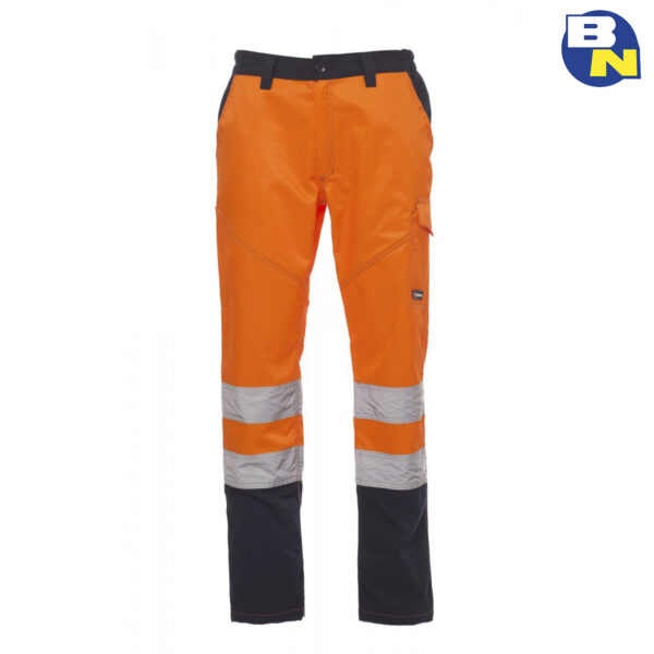 Abbigliamento-Pro-pantalone-bicolore-ad-alta-visibilità-arancio