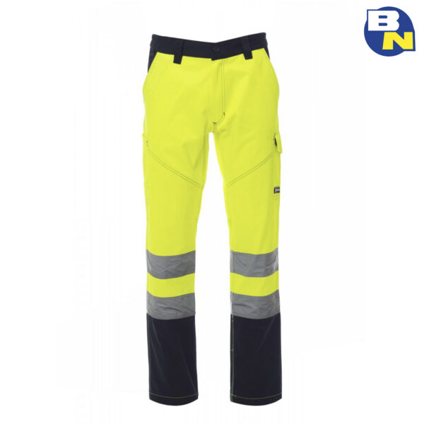 Abbigliamento-Pro-pantalone-bicolore-ad-alta-visibilità-giallo