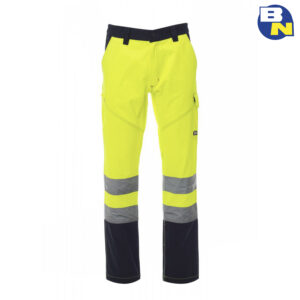 Abbigliamento-Pro-pantalone-bicolore-ad-alta-visibilità-invernale-giallo
