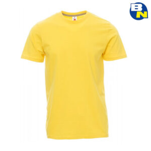 t-shirt girocollo gialla