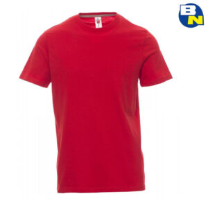 t-shirt girocollo rossa