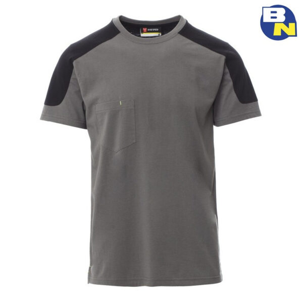 t-shirt bicolore grigio