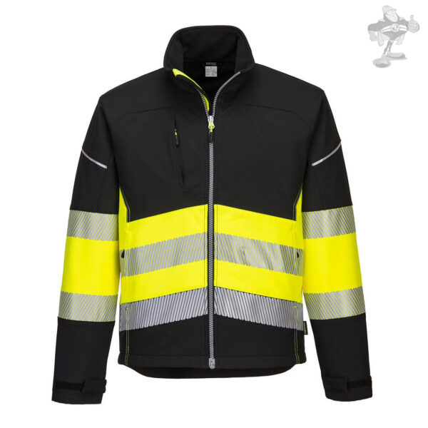 Softshell Black ad alta visibilità - immagine 3