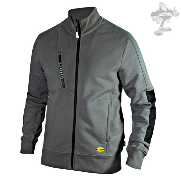 Felpa Diadora con zip intera - immagine 3